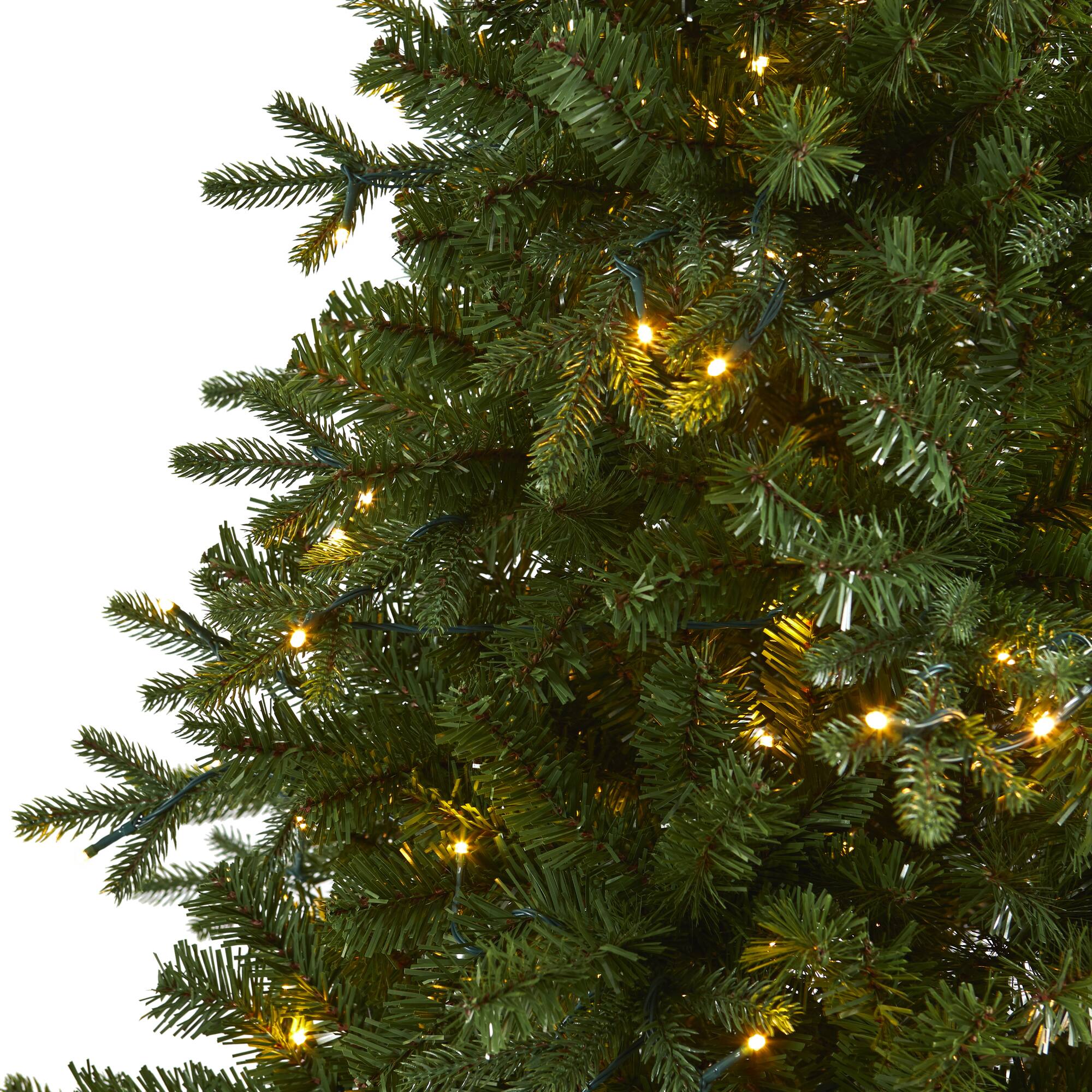 6ft. Pre-Lit Vermont Fir Artificial Christmas Tree with Clear LED Lights